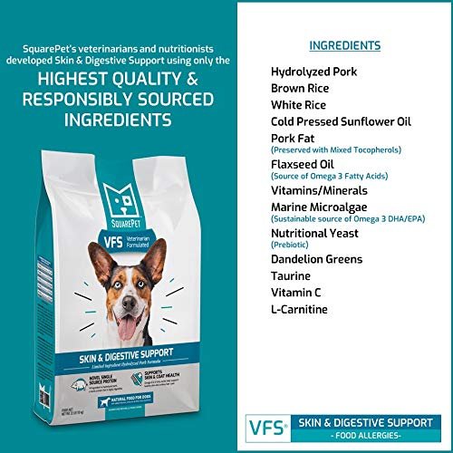 SquarePet Hydrolyzed Pork Dry Dog Food for Skin & Digestion, 22 lbs - Image 3