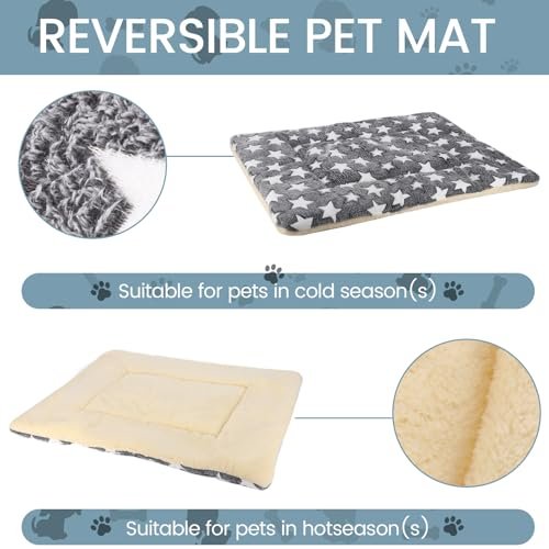 Orthopedic Memory Foam Dog Bed - Grey Washable Pet Mat for Crates & Kennels - Image 3