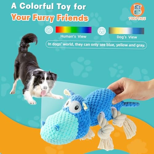 Indestructible Squeaky Dog Toys for Large Breeds - Heavy Duty Chew Toy - Image 3