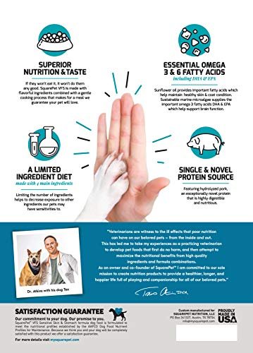 SquarePet Hydrolyzed Pork Dry Dog Food for Skin & Digestion, 22 lbs - Image 5