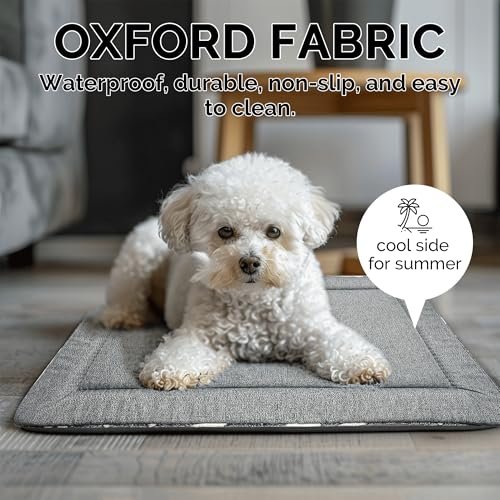 Cozy Pet Crate Mat: Soft Cushion for Dogs & Cats - Comfort Kennel Bed Gray Small - Image 5
