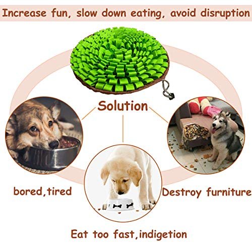Interactive Dog Snuffle Mat – Foraging Puzzle Toy for Pets and Travel - Image 4