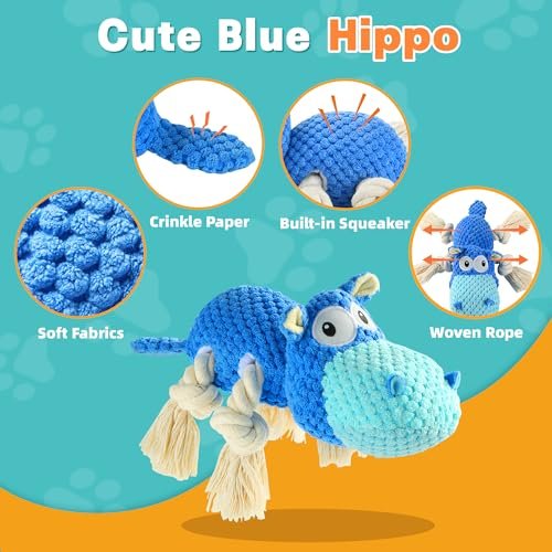 Indestructible Squeaky Dog Toys for Large Breeds - Heavy Duty Chew Toy - Image 2