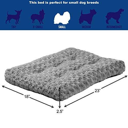 Cozy Gray Ombre Swirl Pet Bed for Small Dogs & Cats, 23x18 Inches - Image 3