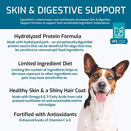 SquarePet Hydrolyzed Pork Dry Dog Food for Skin & Digestion, 22 lbs - Image 2