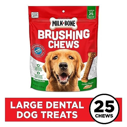 Milk-Bone Brushing Chews for Large Dogs - 25 Dental Treats Clean Teeth - Image 3