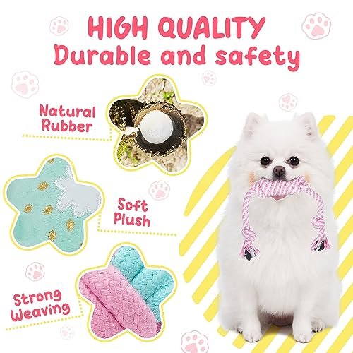Puppy Chew Toys 23-Pack: Interactive Teething Relief, Squeaky Balls & Ropes - Image 6