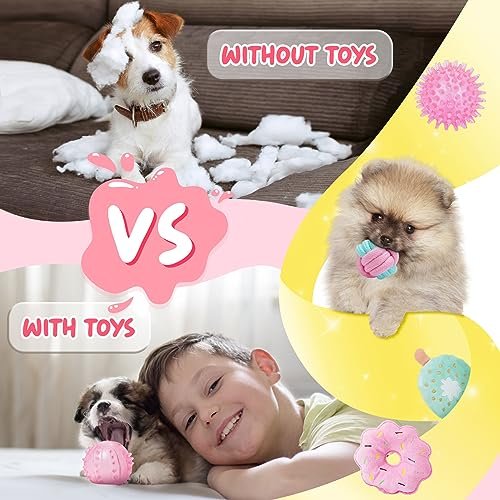 Puppy Chew Toys 23-Pack: Interactive Teething Relief, Squeaky Balls & Ropes - Image 5