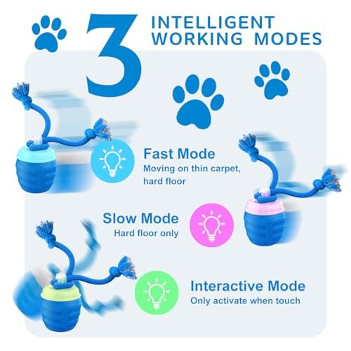 Huimpet Motion Activated Dog Ball Toy – USB Rechargeable, Squeaky & Rolling - Image 4