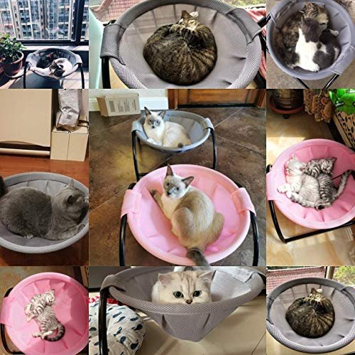 Elevated Cat Hammock Bed: Cozy, Washable Pet Lounge for Indoor & Outdoor Use - Image 6