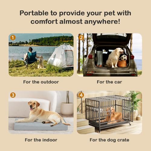 Chew Proof Orthopedic Dog Bed for Large Dogs - Waterproof & Durable - Image 9