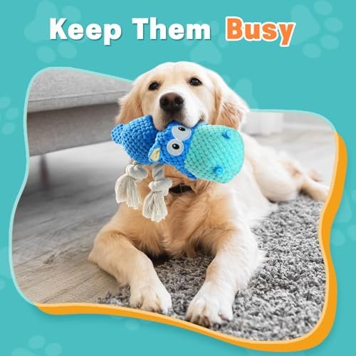Indestructible Squeaky Dog Toys for Large Breeds - Heavy Duty Chew Toy - Image 5