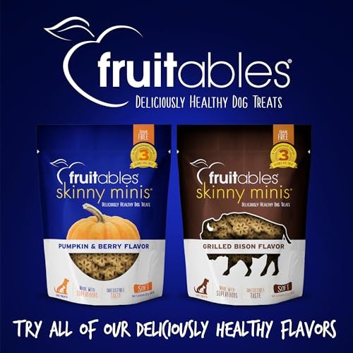 Fruitables Skinny Minis Pumpkin & Berry Soft Dog Training Treats 5oz - Image 10