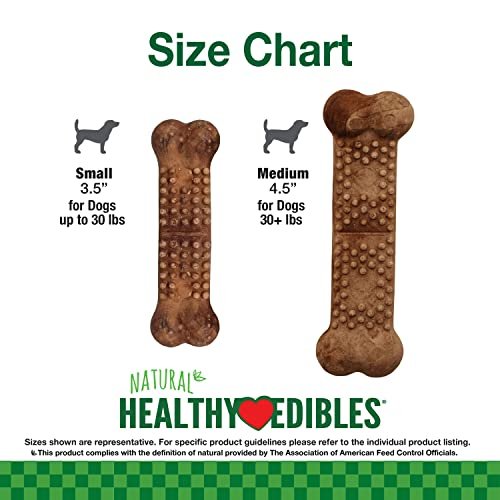 Nylabone Natural Dog Chews Roast Beef Flavor, Long Lasting, 4-Pack - Image 7
