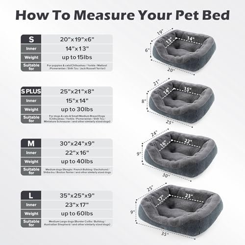 Cozy Orthopedic Small Dog & Cat Bed - Washable, Anti-Slip, Warming Pet Cushion S - Image 5