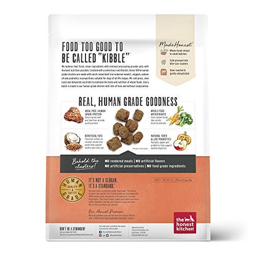 Grain-Free Beef Dog Food Clusters by The Honest Kitchen, 5 lb Bag - Image 2