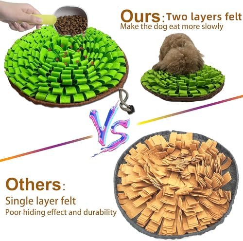 Interactive Dog Snuffle Mat – Foraging Puzzle Toy for Pets and Travel - Image 6