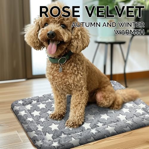 Cozy Pet Crate Mat: Soft Cushion for Dogs & Cats - Comfort Kennel Bed Gray Small - Image 4