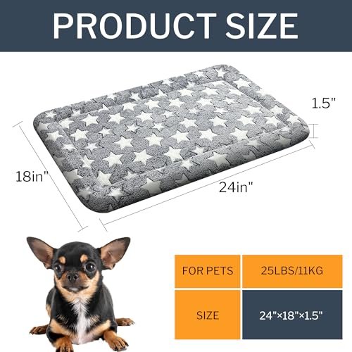 Cozy Pet Crate Mat: Soft Cushion for Dogs & Cats - Comfort Kennel Bed Gray Small - Image 3