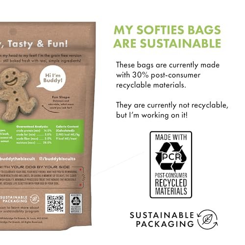 Buddy Biscuits Soft Dog Treats, Roasted Chicken, USA Baked, 5oz Pouch - Image 6
