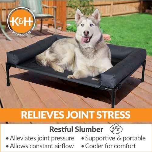 Cooling Elevated Dog Bed: Large Outdoor Cot Hammock for Camping & Comfort - Image 5