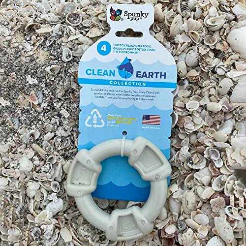 Eco-Friendly Dog Ring Toy: Recycled, Dental-Clean, Chicken Flavor USA Made - Image 2