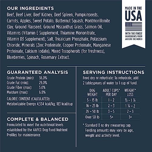 Freeze-Dried Raw Beef Dog Food, High Protein, 25 oz Bag - Image 8
