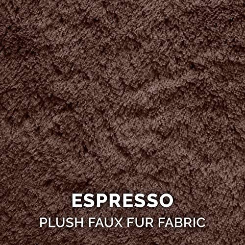 Plush Bean Bag Dog Bed for Large Dogs, Washable Cover, Espresso - Image 4