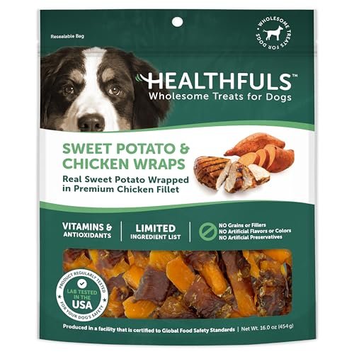Healthfuls Chicken Wrapped Sweet Potato Dog Treats, 16oz – Natural & Healthy Snack - Image 8