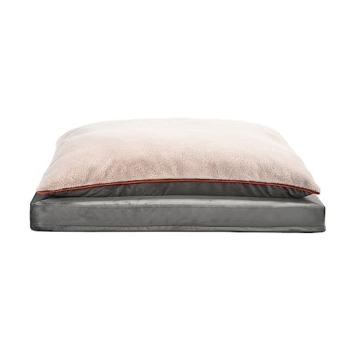 Orthopedic Dog Bed with Cooling Gel Foam for Large Dogs, Grey, 40x30 - Image 3