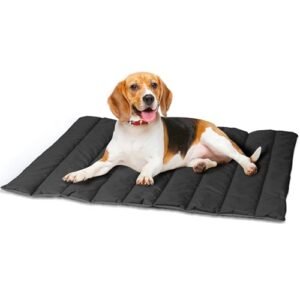 Heeyoo Outdoor Dog Bed, Water Proof Camping Dog Mat Machine Washable and Portable Travel Dog Bed, Foldable Outdoor Pet Bed for Small, Medium, and Large Dogs, Outdoor Pet Mat