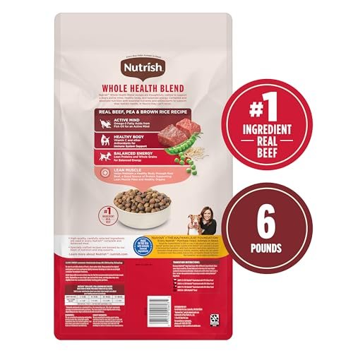 Rachael Ray Nutrish Beef & Brown Rice Dry Dog Food, 6 lb Bag - Image 3