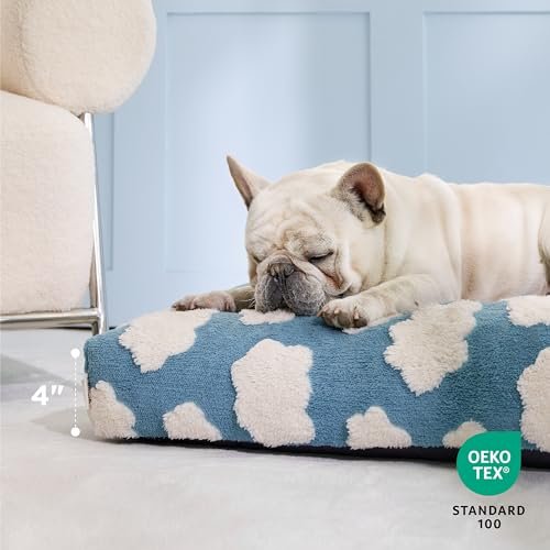 Lesure Large Dog Bed with Foam Support, Removable Cover, Non-Slip Bottom - Image 5