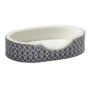 MidWest Homes for Pets Orthoperdic Egg-Crate Nesting Pet Bed w/ Teflon Fabric Protector, Medium Gray