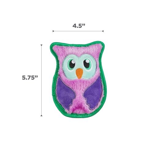 Tough Plush Owl Dog Toy - Squeaky No-Stuffing Interactive Pet Chew Toy - Image 6