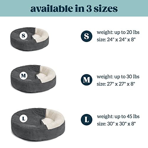 Cozy 30" Medium Dog Cave Bed w/ Blanket - Washable Orthopedic Puppy Nest - Image 7