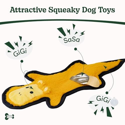 Indestructible Dog Toys: Squeaky Chew Toy for Aggressive Dogs, Tough Teething Relief - Image 3