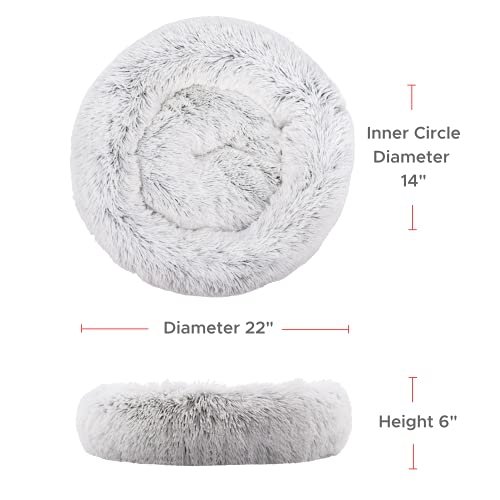 Ultra-Soft Calming Pet Bed: Washable Donut Cuddler for Small Dogs & Cats - Image 2