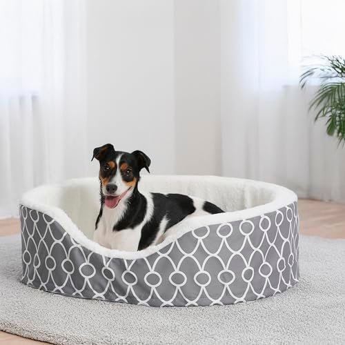 Orthopedic Egg Crate Pet Bed with Teflon Protector, Medium Gray - Image 2