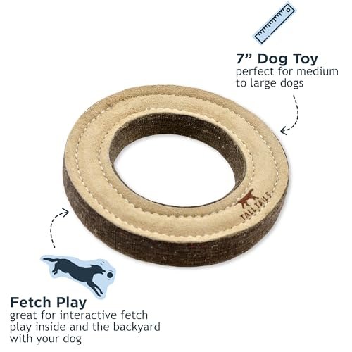 Durable Leather Ring Dog Toy - Interactive Fetch Training Chew Toy - Image 2