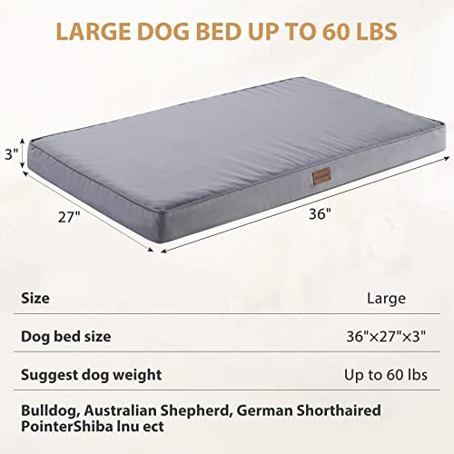 Orthopedic Waterproof Dog Bed for Large Breeds with Washable Cover - Image 4