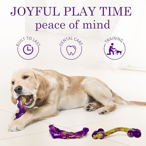 Indestructible Dog Toys for Aggressive Chewers - 3 Pack Bacon Flavor - Image 6
