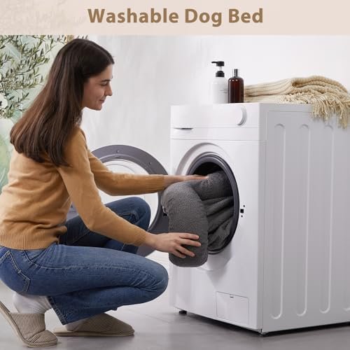 Orthopedic Large Dog Bed: Washable, Waterproof, Bolster Couch with Non-Slip Base - Image 5