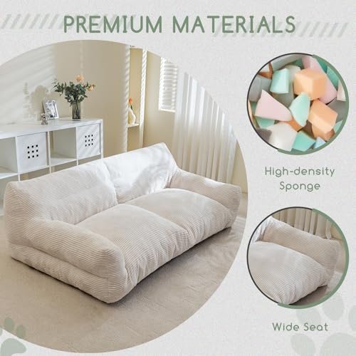 Oversized Human Dog Bed: XXXL Corduroy Comfort Sofa Couch with Orthopedic Support - Image 7