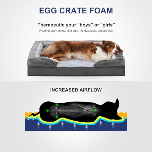 Orthopedic Large Dog Bed XL Washable Memory Foam Pet Sofa Couch Mattress - Image 3