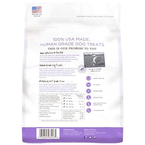 Full Moon Pork Jerky Dog Treats – Natural, Grain-Free, Human Grade - Image 2