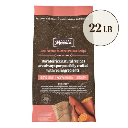Merrick Grain Free Adult Dog Food - Real Salmon & Sweet Potato Recipe, 22 lb - Image 6