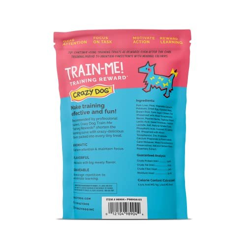 Crazy Dog Train-Me! Bacon Dog Training Treats, 16oz – Tasty & Low-Cal - Image 2