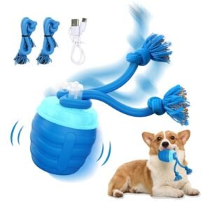 Huimpet Interactive Dog Toys - [2025 Newly Upgraded] Motion Activated Ball for Small/Medium/Large Dogs, Automatic Moving Dog Toy Wicked Ball for Boredom & Training, Music, USB Rechargeable (Blue)