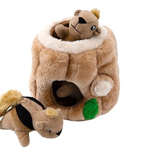 Interactive Squeaky Squirrel Puzzle Plush Dog Toy - Mental Stimulation for Medium Dogs - Image 5